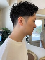 アミュレ(Amule)&nbsp;爽やかメンズマッシュショートオフィスOK黒髪アップバング無造作