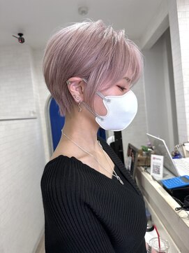 シェミール(CHEMIR) 丸みショートヘアパールベージュグレージュ大人可愛い四日市