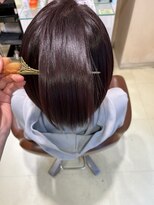 アズール 草加(azule) 髪質改善カラー　ピンクブラウン　ツヤ髪スタイル