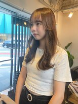 ヘアーサロン アウラ(hair salon aura)&nbsp;【aura】顔まわりレイヤー/韓国ヘア/グレージュ