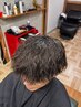 骨格矯正カット+ナチュラルパーマ