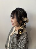 サイド編みおろし