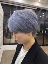 ノートエートル 西金沢(Nought etre)&nbsp;ブルーシルバーカラー10代20代ブリーチカラー