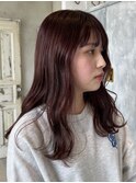 【熊本/上通り】抜け感ピンク×レイヤーロング