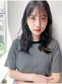 大人可愛い♪ゆるくびれミディアム*顔周りカット*白髪染めOK