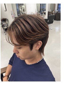 バース 梅田中崎町店(BIRTH) メンズハイライトバレイヤージュメッシュ