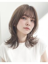 オンク 新宿(onk)&nbsp;黒髪/グレーベージュ/レイヤーロング/前髪パーマ[新宿駅]