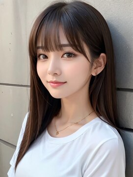 リジー 京橋(LYZY) 京橋/髪質改善/オリーブグレー☆うる艶ロング