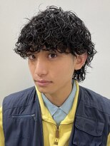 フィフス トウキョウ (fifth TOKYO)&nbsp;渋谷波巻きスパイラルパーマメンズカットマッシュウルフパーマ
