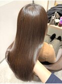 マロンベージュ×髪質改善