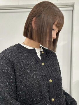 ネスト(NEST) ミニボブラインボブボブスタイルベージュカラーマロンベージュ