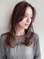 リヤン 表参道(lyann)&nbsp;セミディ前髪外ハネボブ結べるボブサイドバング斜めバング