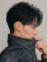 フィフス(fifth)&nbsp;原宿メンズセンターパートニュアンスフェザーパーマルーズパーマ