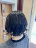 ボブ × パーマ