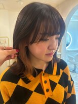 ラヴィズム 栄店(LUVISM) インナーカラー/くびれボブ/レイヤー/ピンクベージュ