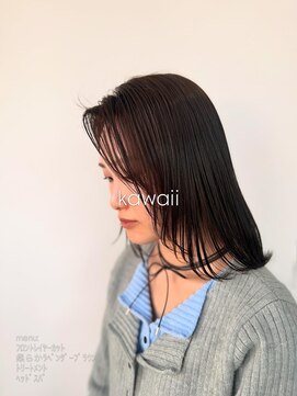 チェリーコーク(HAIR CHERRY COKE) ラベンダーベージュとフロントレイヤー