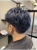 メンズ×ブルーブラック