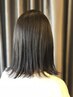 【縮毛矯正】デザインカット+髪質改善ストレート+前処理TR