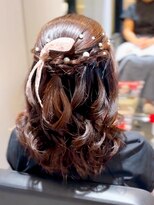 フォーエス(4S)&nbsp;ハーフアップ ～結婚式二次会ヘアアレンジ～