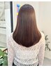 似合わせカット＋縮毛矯正＋艶色カラー［縮毛矯正/髪質改善］