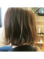 アグ ヘアー キアロ 勾当台公園店(Agu hair chiaro) ボブ♪ピン無しで一つに結べる長さ！毛先もアイロンでクルン♪