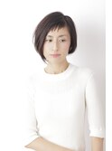 ショートボブ、アシメバング
