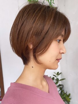 トレヘアー(tRe hair) ショートカット　アッシュブラウン
