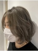 レイヤーボブ×グレージュ♪