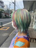 グリーン×パープル