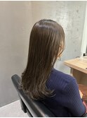 ふわっとワンカールオリーブブラウン