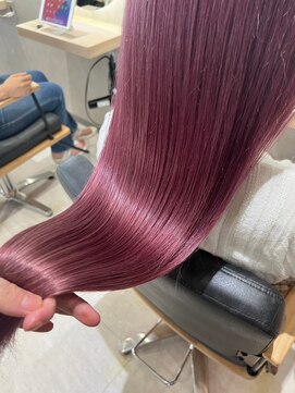 ジーナ セントラル銀座(Zina) ダブルカラー＊髪質改善＊アメジストピンク【ZinaCENTRAL】