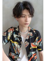 ハバナ 渋谷(HAVANA)&nbsp;アッシュブラック/マッシュパーマ/刈り上げ/ツーブロック