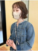 【snuw_hotaru】透明感カラーベージュカラーボブ