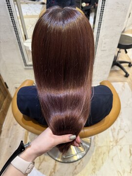 ロンドローズ 名古屋(Lond damaskRose) 学割 ブリーチなしダブルカラー ブリーチ 髪質改善 ボブ  873