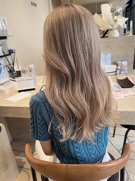 ジアン バイ ミルボン 西宮ガーデンズプラス(GIEN by milbon) 外国人風カラー/ミルクティーベージュ