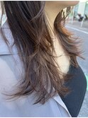 レイヤーカット×毛先ワンカール