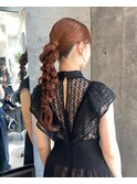 ヘアセット/結婚式ヘアセット/あみおろしアレンジ[表参道]