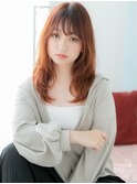 関内/髪質改善/アプリコットオレンジ×姫カットレイヤーk