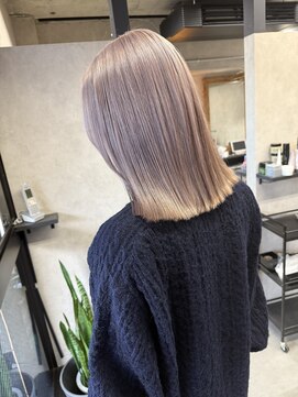 サニー 渋谷(SUNNY) ハイトーン、ハイライト、ピンクベージュ、レイヤー