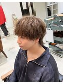 ダークアッシュ/アッシュブラック/カルマパーマ/ベリーショート