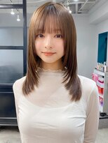 エトラ 渋谷店(etora) 小顔 前髪 レイヤーカット ホワイトグレージュ"