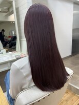 ラナンバイシダ(ranan by sida)&nbsp;ワインレッドカラー10代20代艶髪ロングヘア/暗めカラー