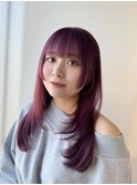 韓国ヘア　2wayバング  レイヤーカット くびれヘア  顔周り
