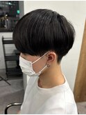 黒髪マッシュナチュラルマッシュメンズヘア韓国ツーブロック