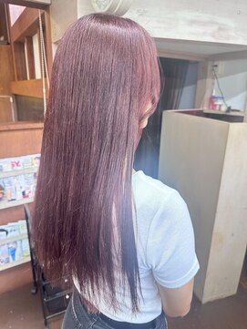 ナンバーエイト(number eight) 大人可愛いストレートロング＊シアーピンク＊20代30代