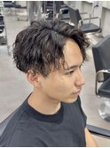 サイドパート/縦落ちツイスパ/メンズパーマ
