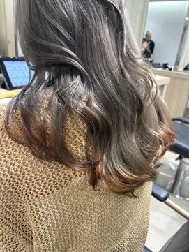 アッシュ 高幡不動店(Ash) 韓国ヘア髪質改善ケアブリーチエンドカラーグレージュ