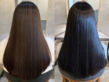 ヒース 姪浜(Heath)の写真/ダメージレスな縮毛矯正BIKAKUストレートでまとまるツヤ髪/美髪へ*うねりやくせ毛でお悩みの方におすすめ
