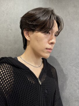 ニコ トウキョウ ヨコハマ(nico) センターパートニュアンスパーマメンズカット