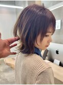 ふんわり丸みシルエットの小顔ショートウルフ　ネオウルフ